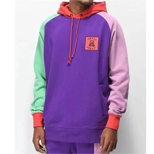 Teddy Fresh Men’s Colorblock Pullover Hoodie Sweatshirt Size Medium